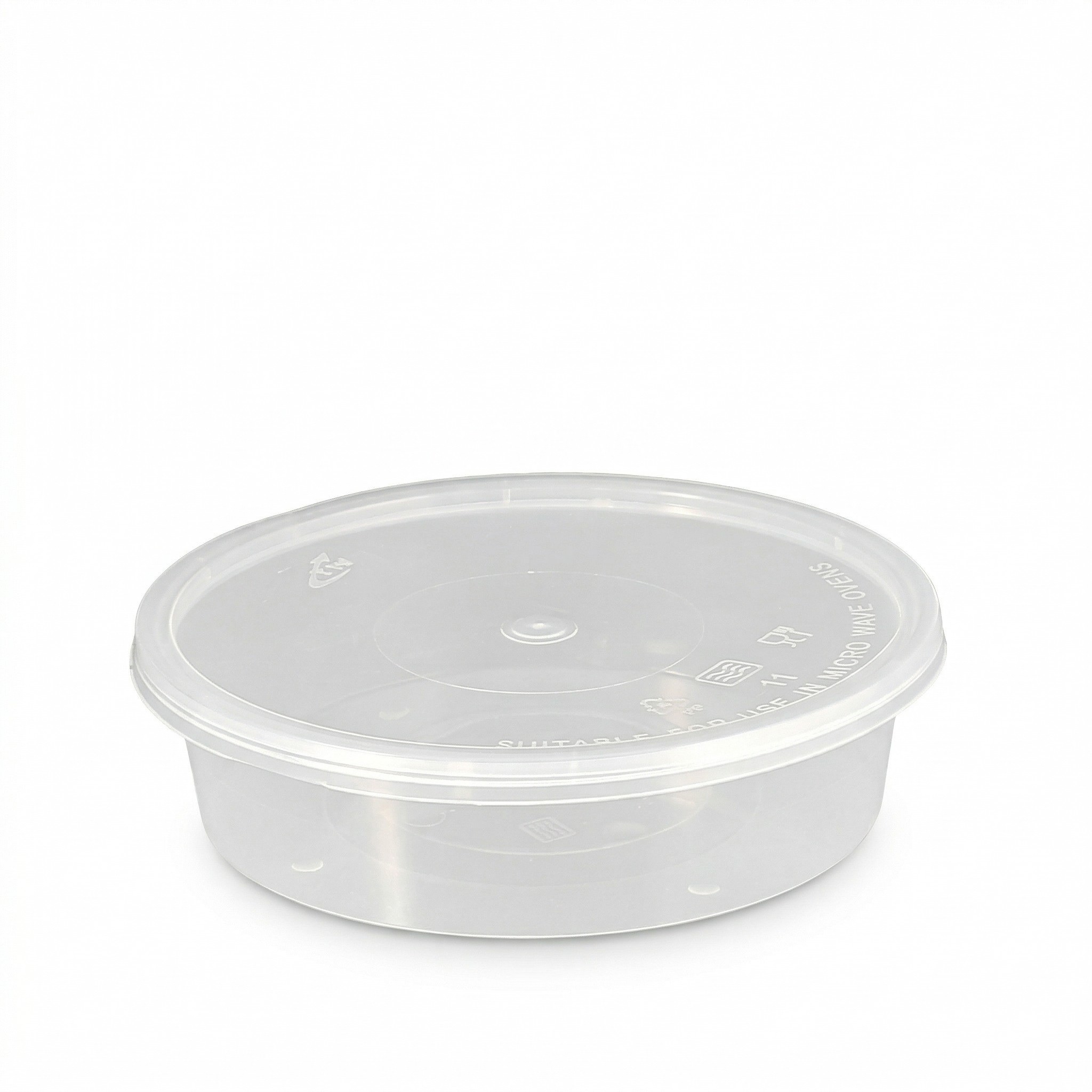 Round Plastic Containers and Lids